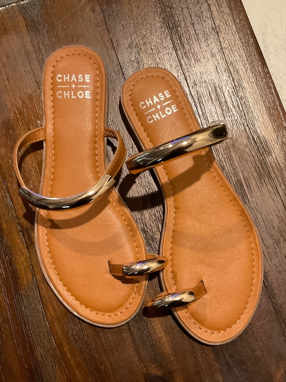 Chase and Chloe Open Toe Sandal Tan size 6.5-7